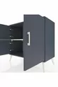 Hyperion Kommode 2 Regale 3 Türen Anthrazit-Anthrazit/Steingrau
