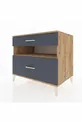 Kronos Dresser Single Shelf 2 Drawers Pine-Anthracite