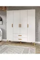 Möbel Güneş Bohem 4-türiger Schrank, komplett aus MDF