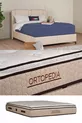 Orthopédie Lit orthopédique avec matelas à ressorts et coussin (CADRE ET TÊTE DE LIT NON INCLUS)
