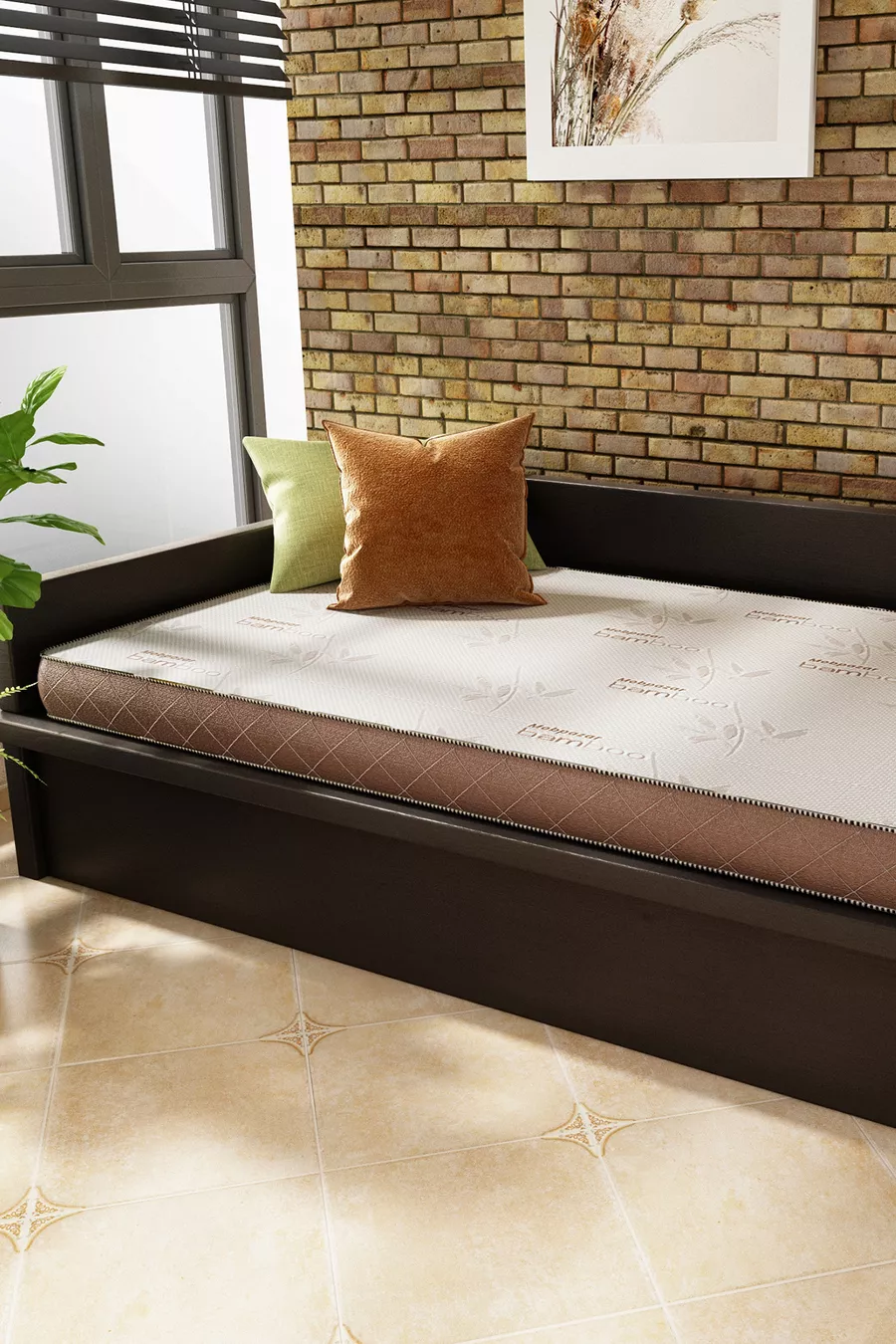Matelas en mousse, Matelas en mousse orthopédique en bambou, cm, Coussin de sol, Coussin de balcon