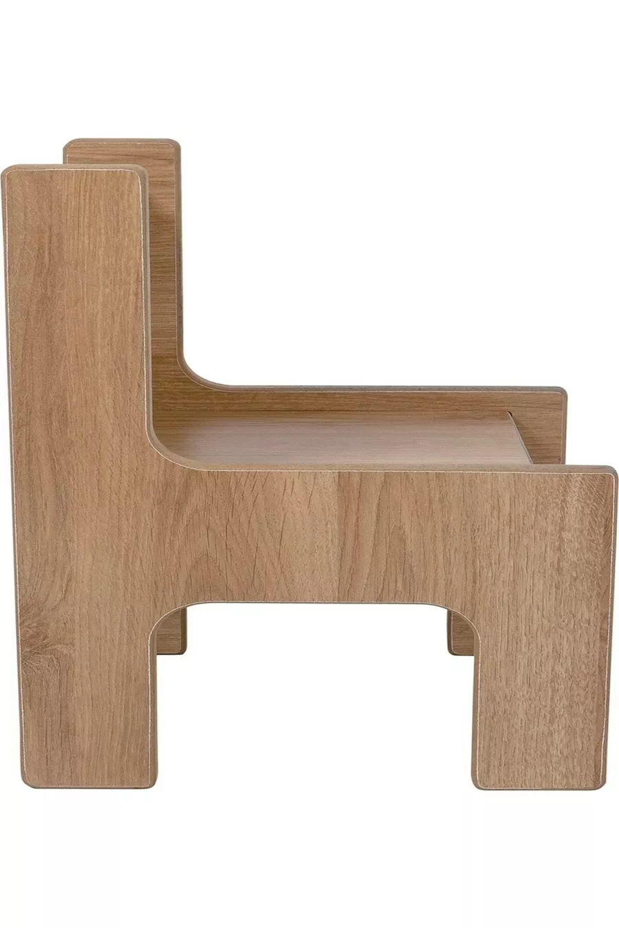 Table enfant pour 2 personnes – MDF Noyer - Rose avec tiroir