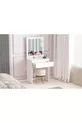 Luna Make-up Tafel, Met Planken, Lade, Spiegel, Wit
