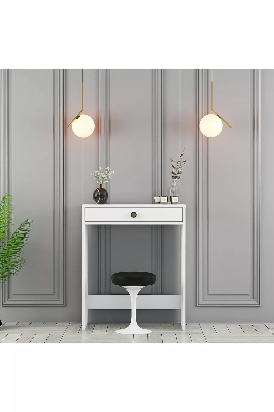 Lissabon Mini Make-up Tafel Dressoir - Wit