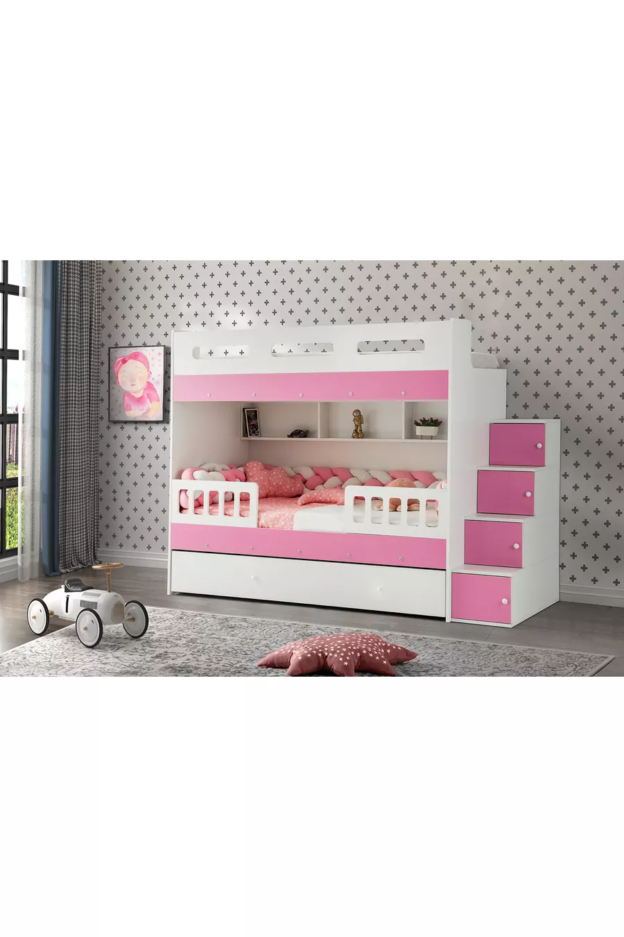 Berlin Bunk Bed / 2 Pieces Including Bamboo Spring Mattress