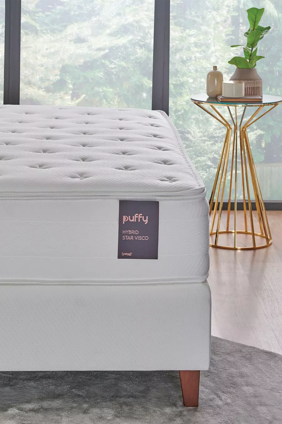 Matelas à ressorts à poches avec Visco et étoiles hybrides