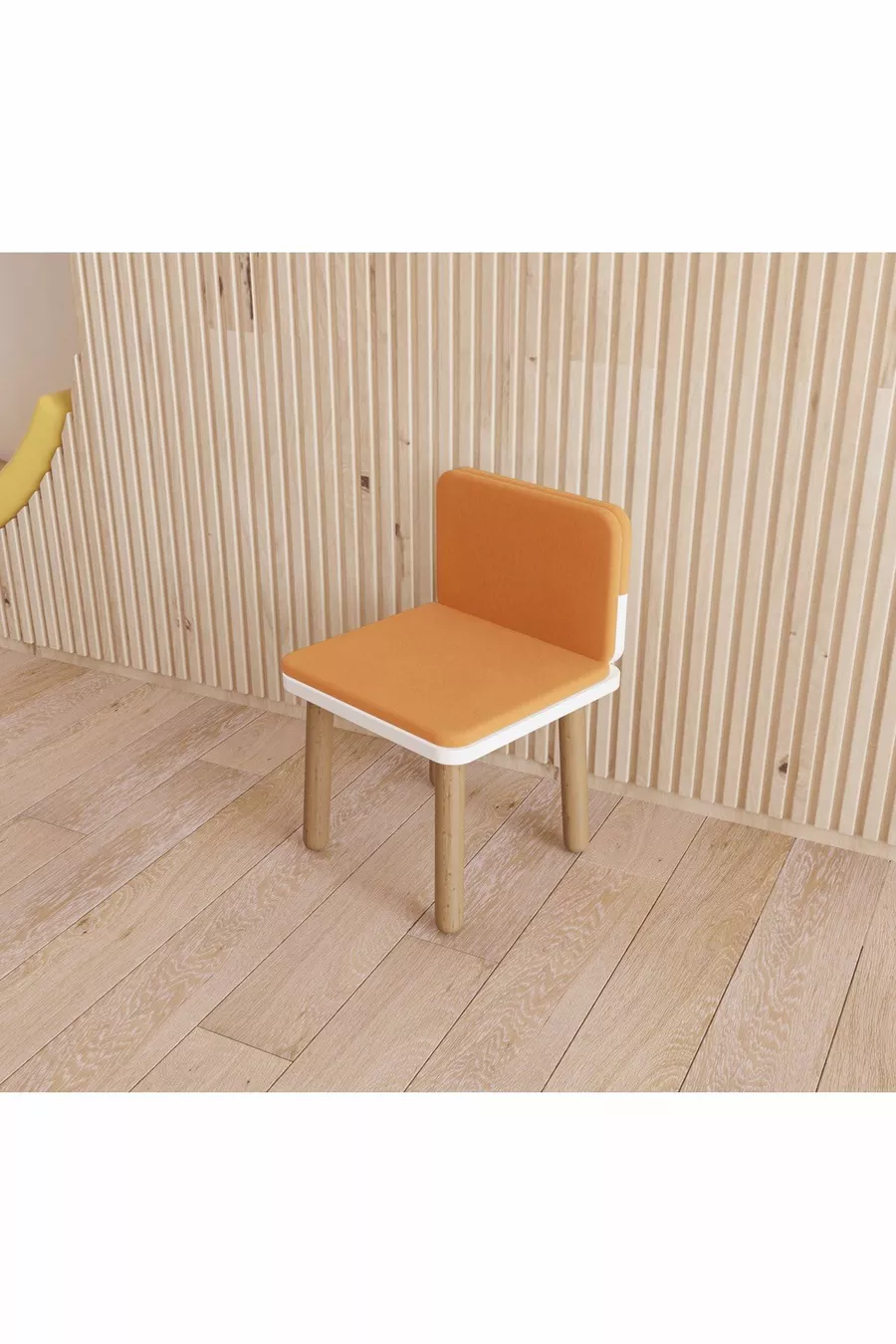 Kinderstoel, Kinderzitje, Houten Stoel, Montessori Stoel met Hoes