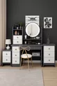 Coiffeuse moderne avec miroir et éclairage LED en MDF de qualité premium de 1ère classe (G)