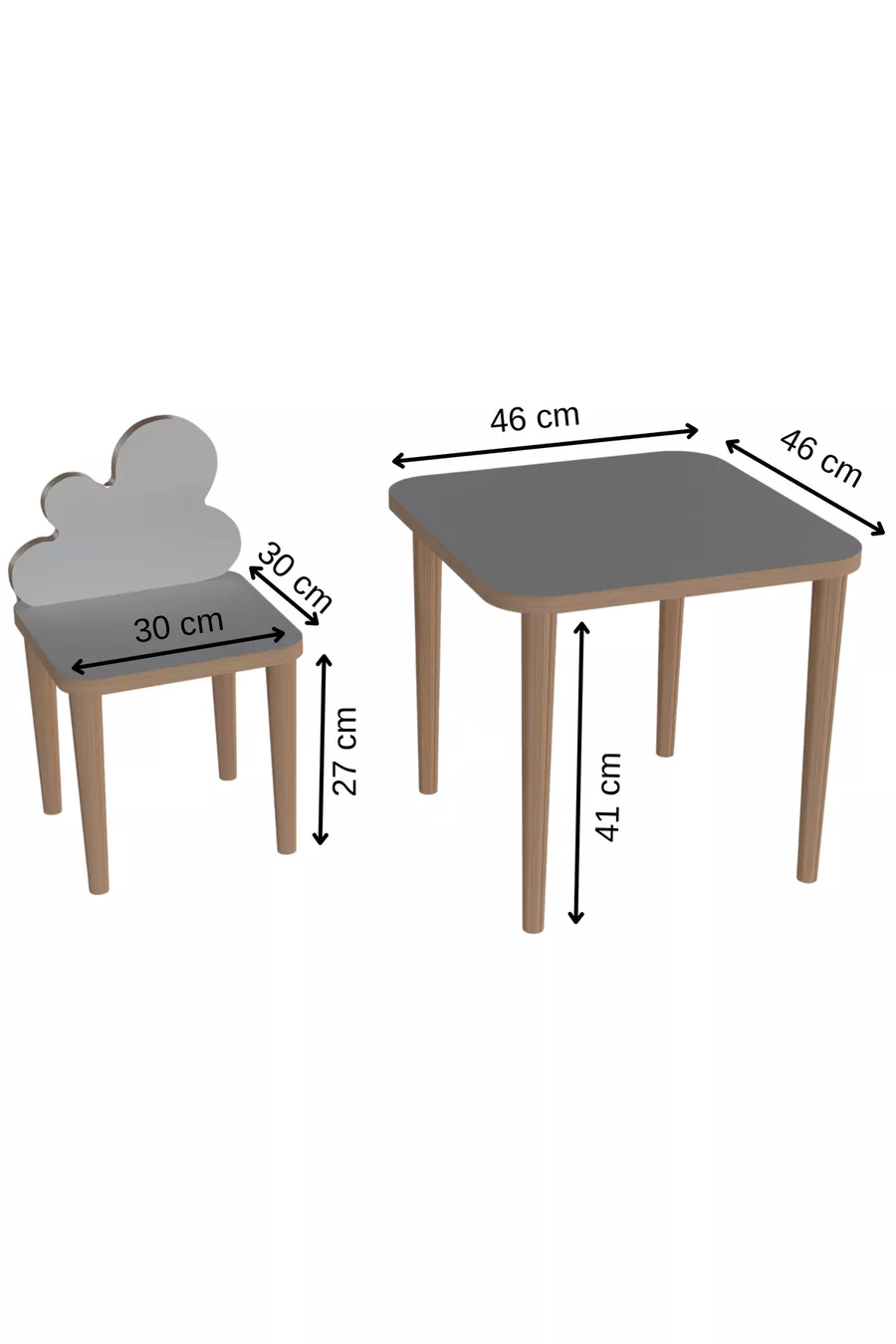 Ensemble table et chaises pour enfants de 2 à 5 ans - Table de jeu et d'activités avec surface effaçable