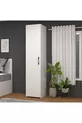 Retro-4 Wardrobe with 3 Shelves, 1 Door, and Straps, White