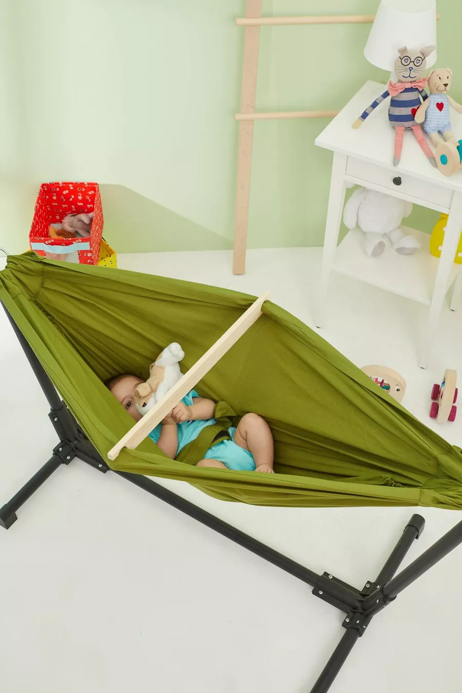 Hamac pour bébé avec support (vert)