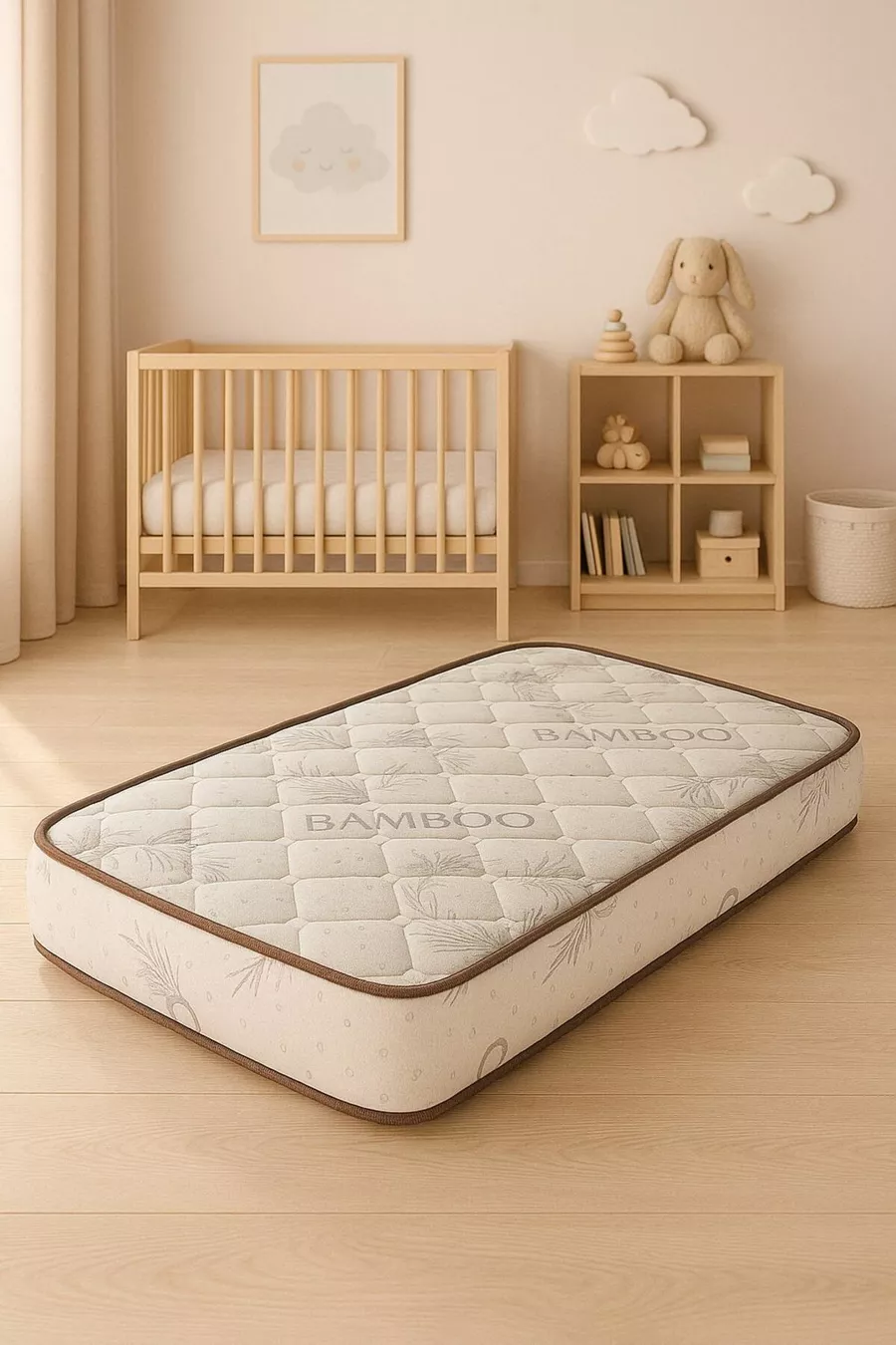 Pooly Bamboo Pattern Soft Orthopedic Spring Mattress * Spring Baby Mattress