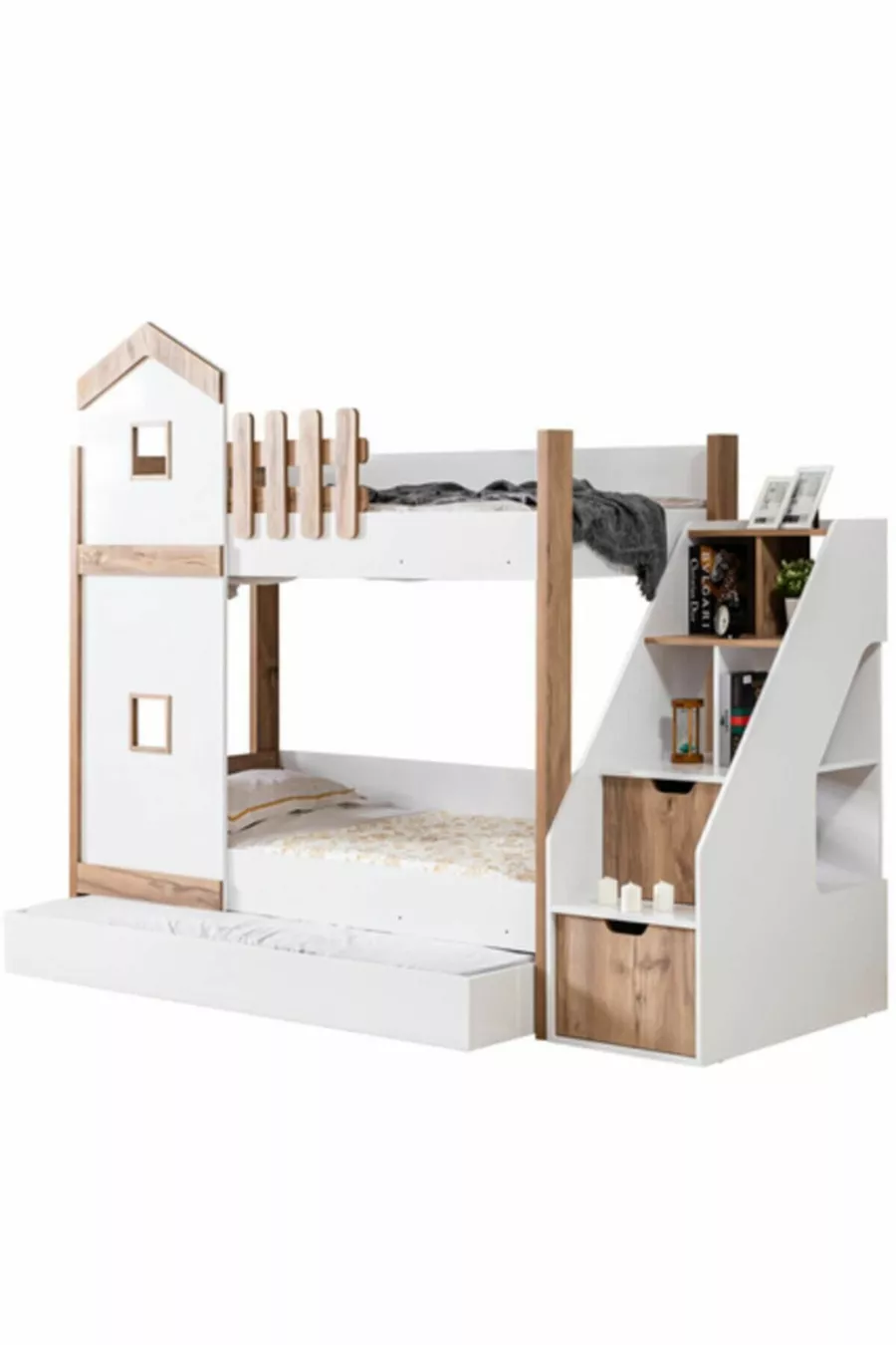 Bunk Bed Eiffel Bunk Bed with Small Bed