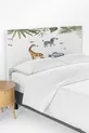 Safari Tiermuster Kinderzimmer Bett Kopfteilbezug