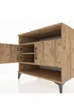 Commode Kronos 3 étagères 2 portes Pin-Pin