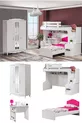 Lit superposé, Superposé avec Lit, Bureau et Armoire à 3 Portes