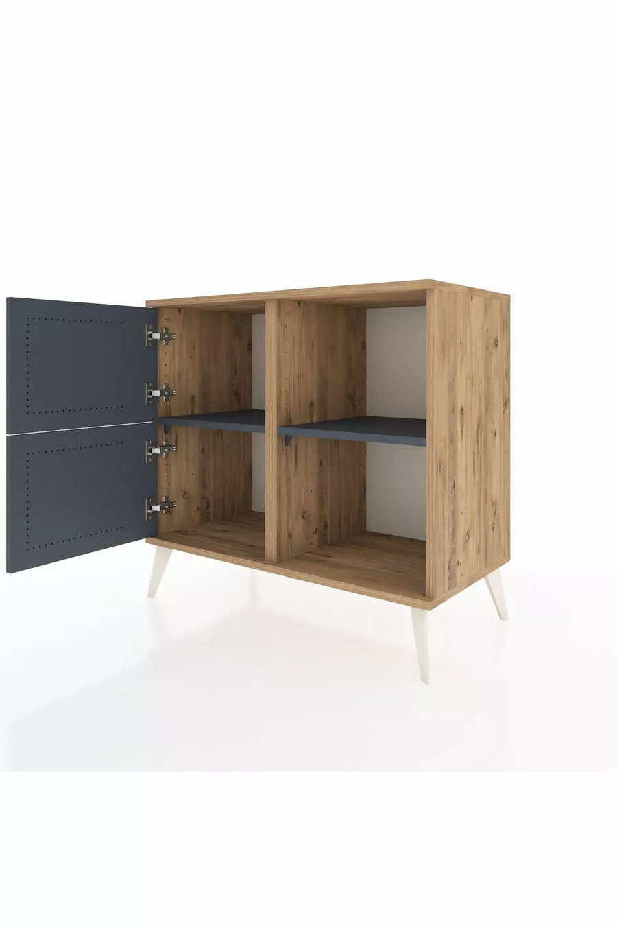 Hyperion Dresser 2-Shelf 2-Door Pine-Anthracite