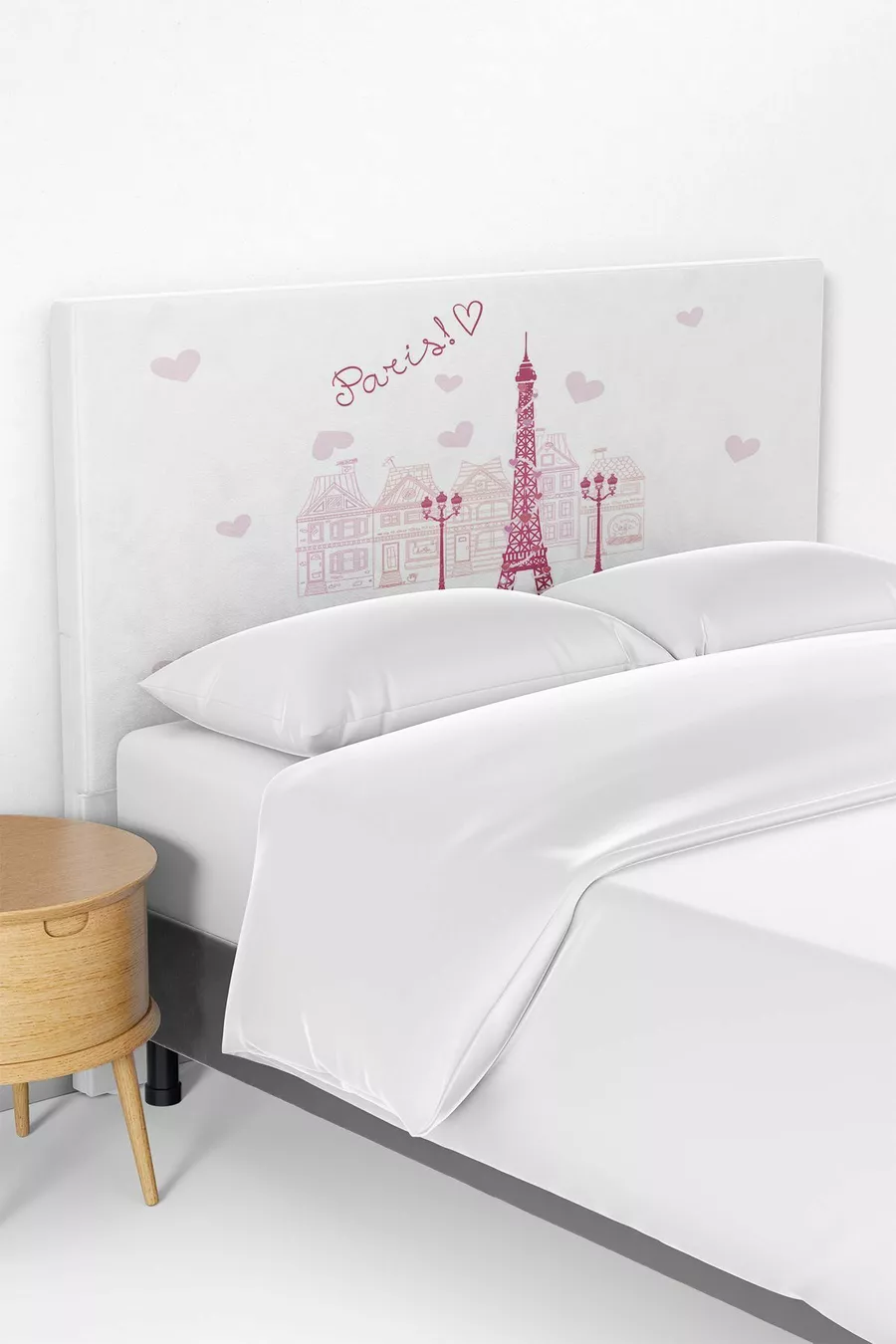 Housse de tête de lit pour sommier avec motif de la tour Eiffel de Paris