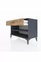 Hyperion Dresser Single Shelf Single Drawer Anthracite-Pine