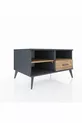 Commode Kronos 2 étagères 1 tiroir Anthracite-Pin