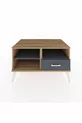 Commode Kronos 2 étagères 1 tiroir Pin-Anthracite