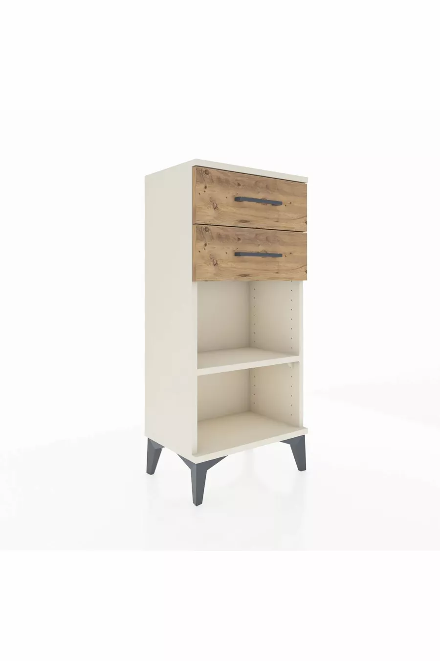 Argeş Commode met één plank en 2 lades, Agaat-dennen