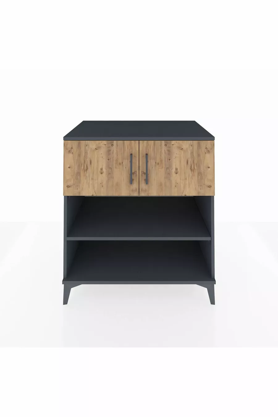 Kronos Dressoir 3 Planken 2 Deuren Antraciet-Groen