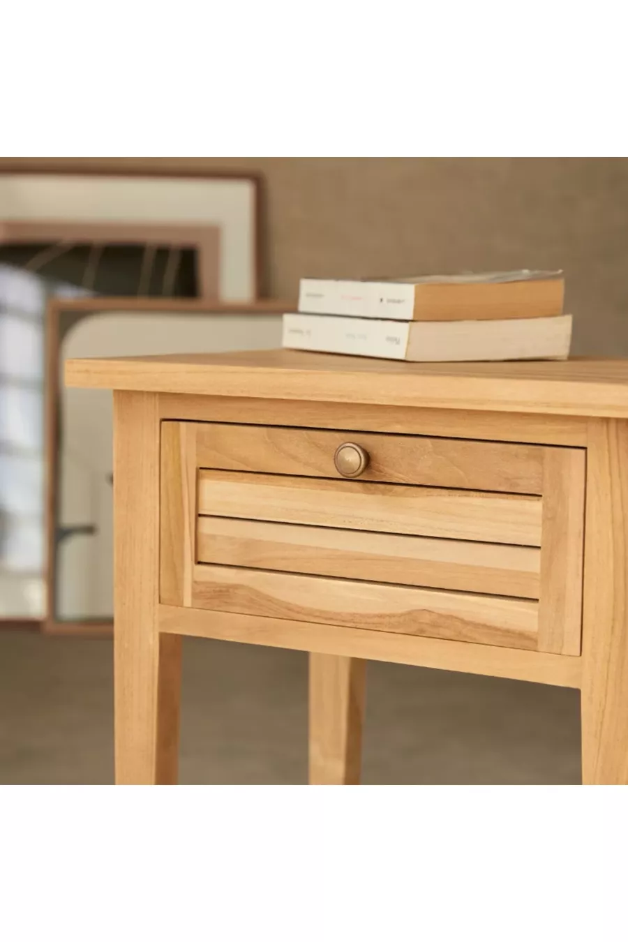 Table de chevet en bois massif naturel Loggia