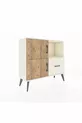 Commode Arges avec 2 étagères, 1 tiroir, 2 portes, couleur Pierre de lune/Pin