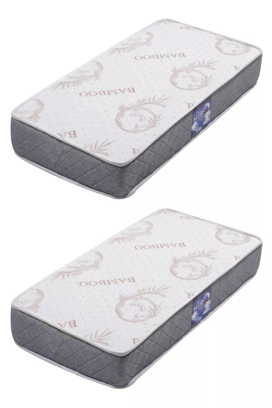 Lit superposé Berlin / 2 pièces avec matelas à ressorts en bambou inclus