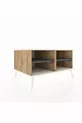 Commode Kronos 2 étagères Pin-Silex/Anthracite