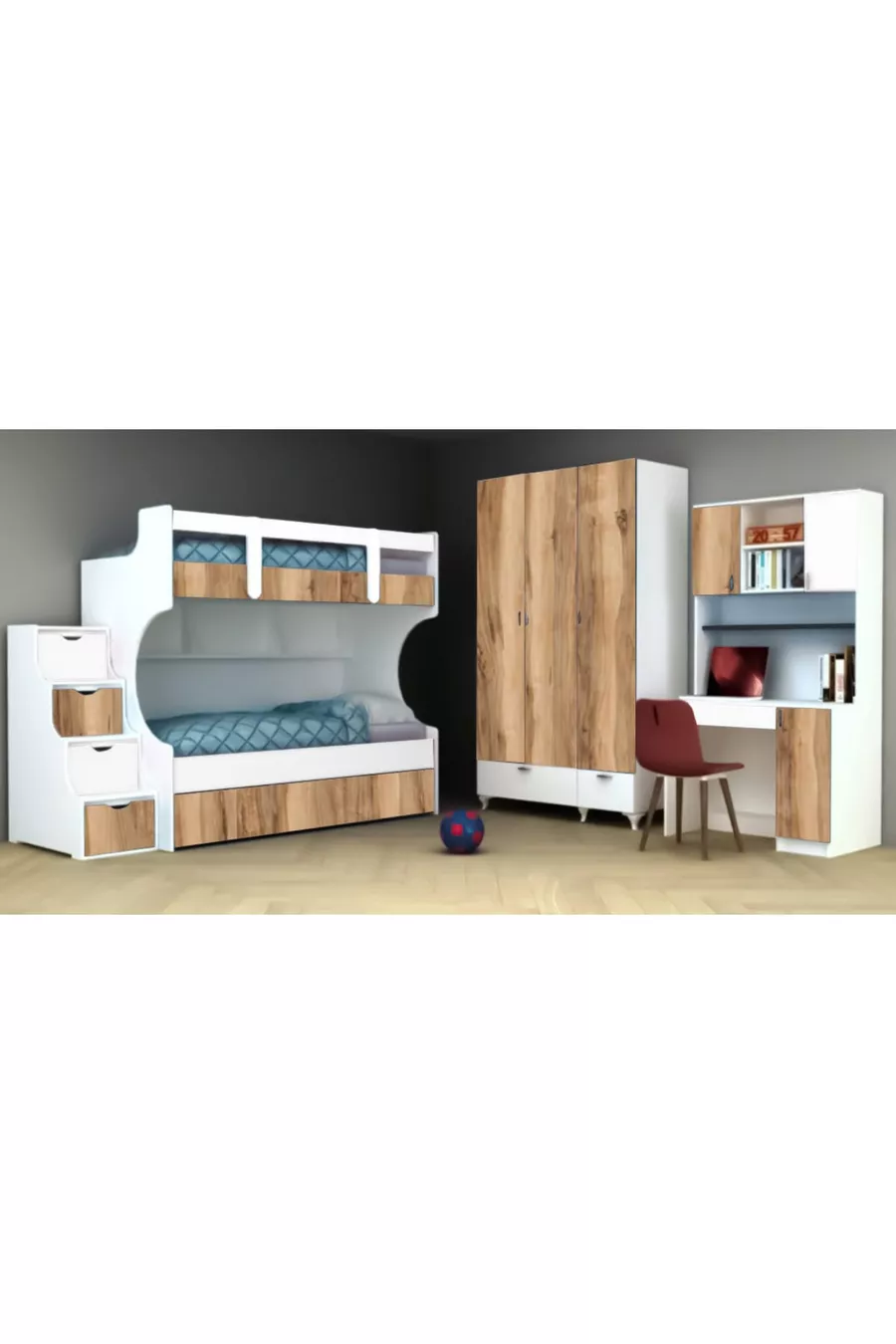Tuana Série 2 Lit Superposé Chambre d'Enfant Chambre d'Adolescent Lits Superposés