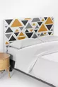 Geometrik Üçgen Desenli Yatak Baza Başlık Kılıfı 