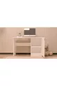 4-teiliges weißes MDF-Jugendzimmer-Set (Bett, Kleiderschrank, Bücherregal und Schreibtisch)