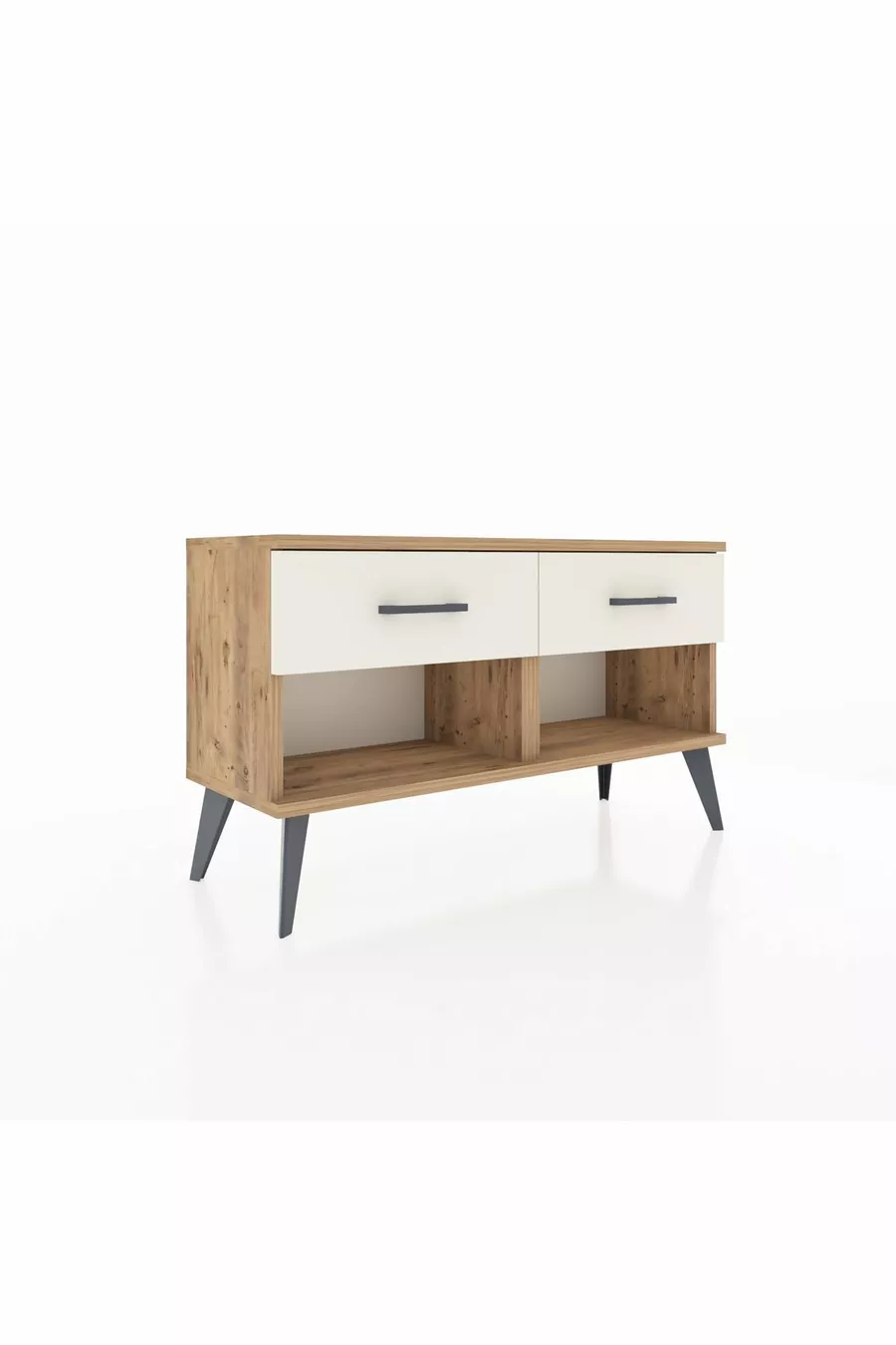 Arges Dresser 2 Drawers Pine-Pine/Onyx