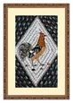 Peinture de motif de coq