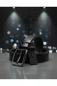 Ceinture homme en cuir véritable noir à  %