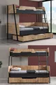 Bunk Bed, Alba Bunk Bed with Child Bed,  cm -  cm