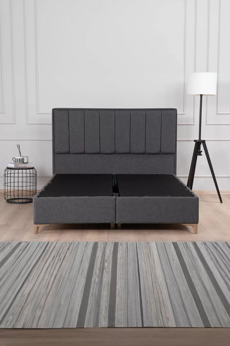 Set Testata e Rete Gold Therapy con Contenitore Antracite (LETTO NON INCLUSO)