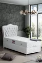 Ensemble de lit orthopédique deluxe avec tête de lit Camelli New Baza, blanc