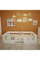 Vega Montessori Letto in MDF Bianco con Tasca, Compatibile con Materasso M