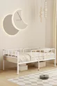 Daybed Zenit Metalen Bed Wit, Bed met Hoofdeinde, Verschillende Maatopties