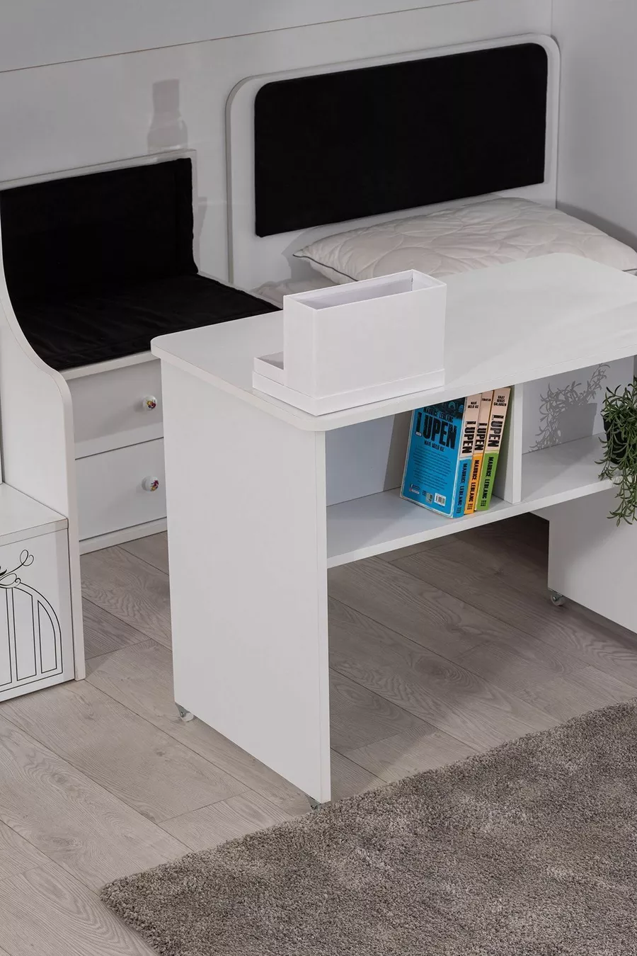 Ranza, Londra Ranza Karyola Oturaklı Çalışma Masası 2 Adet Comfort Yatak