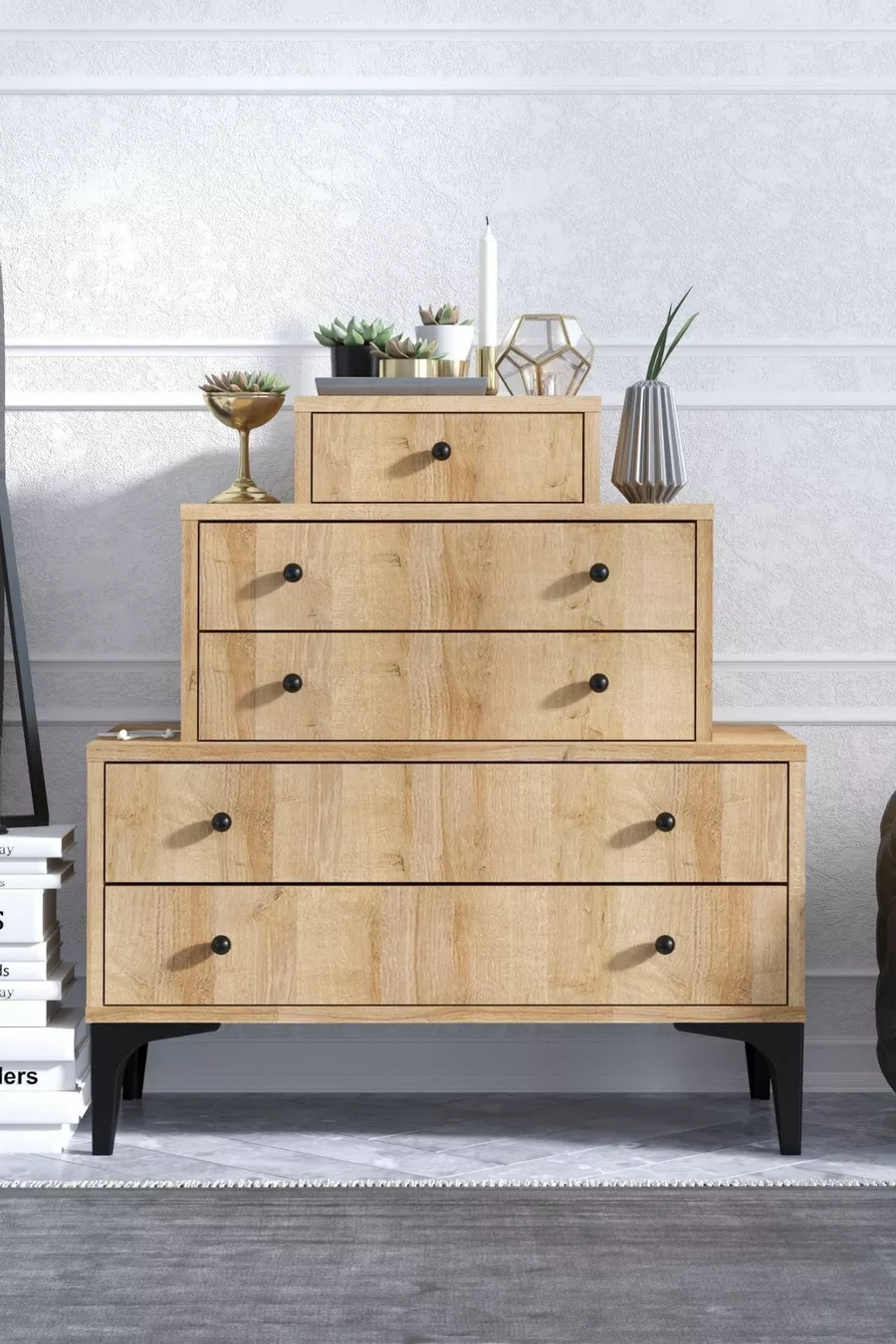 Commode Gobi Chêne Saphir