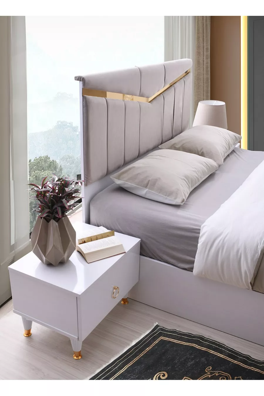 Şehzade White Eurasia Bedroom Set