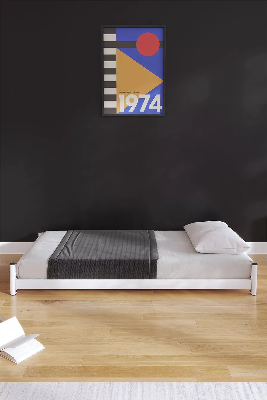 Letto a castello Arya con cassetto bianco | Prodotto a castello con cassetto - Letto a terra