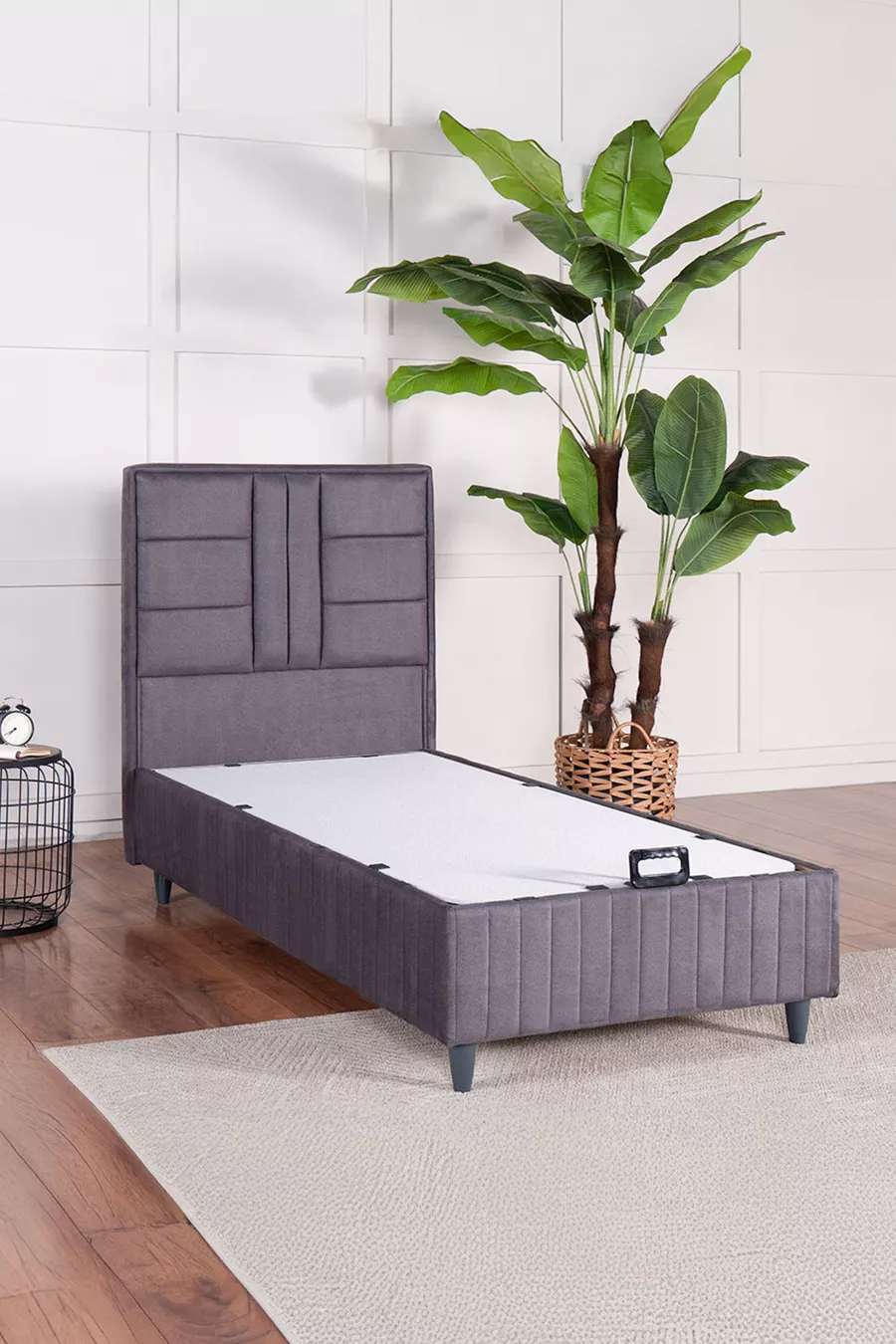 Set Triplo Premium Bamboo Sleepy Grigio (Rete Testata Materasso)