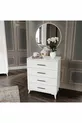 Complete MDF Paris White Bedroom Set with 6 Doors and Bed Base