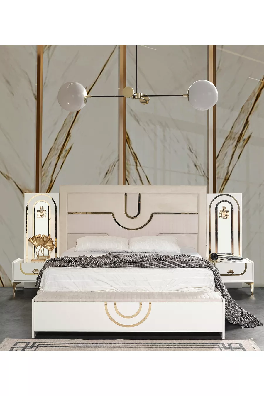 Ensemble de chambre à coucher Safir en aggloméré