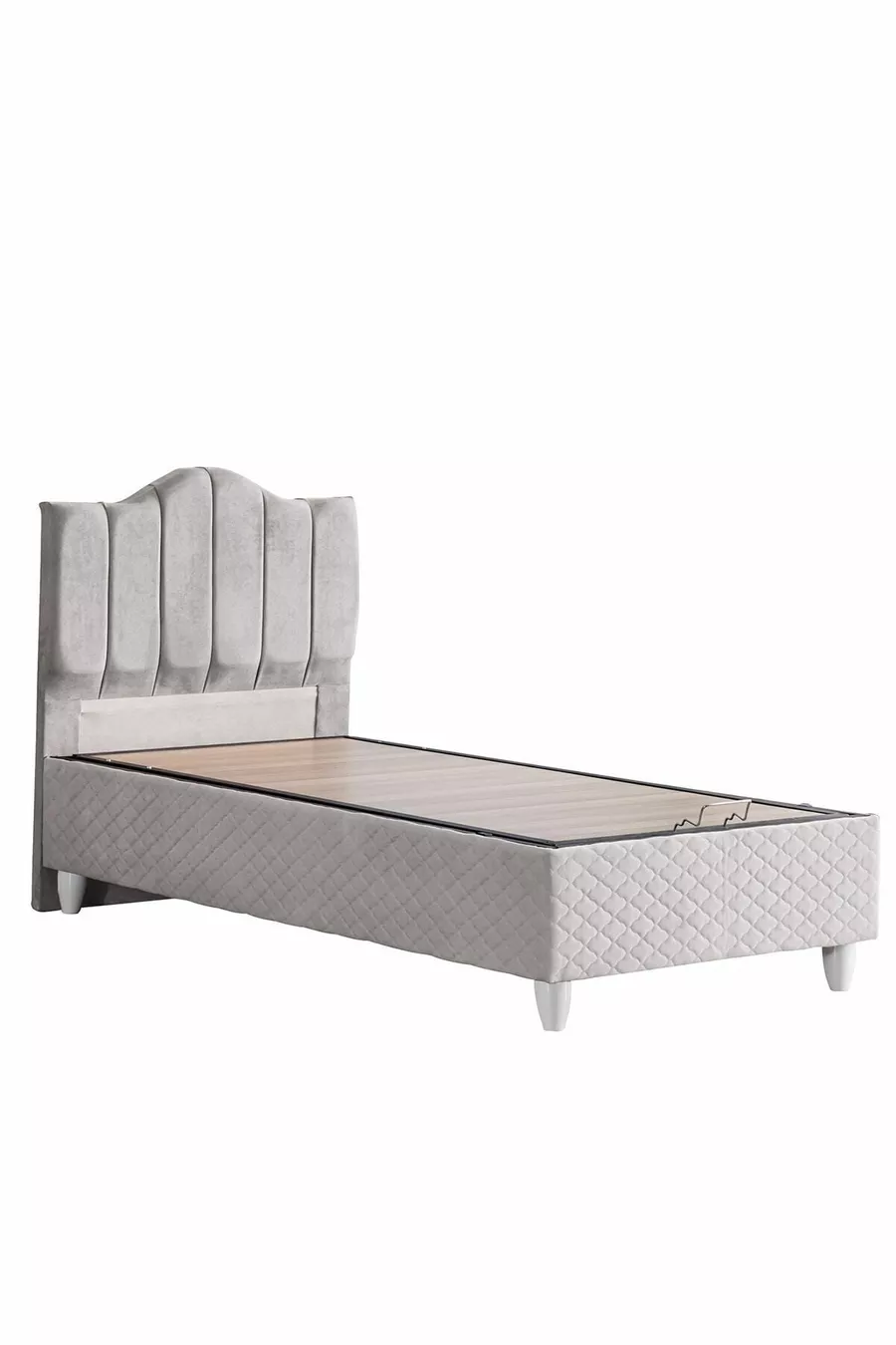 Bed Base, Trend Double Set, Single Bed Headboard - Gray